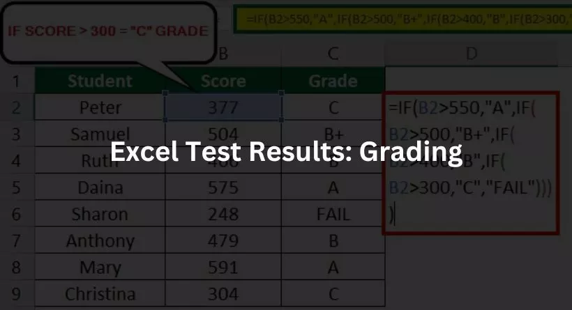 Excel Test Results